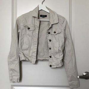 Cream Denim Jacket